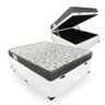 Cama Box Com Baú Casal Blindado + Colchão De Espuma D33 - Ortobom - iso 100 138cm: Branco - 1