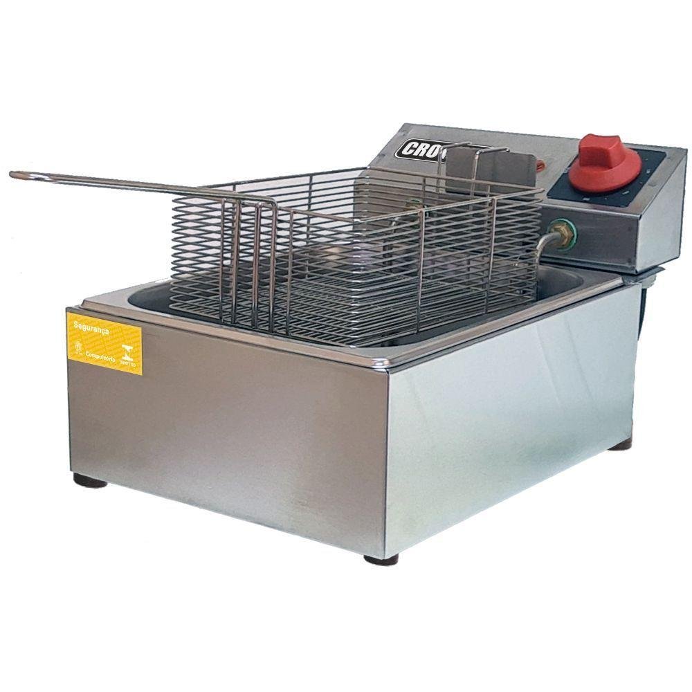 Fritadeira Elétrica Óleo 3,5 Litros Fb1d Croydon Fritadeira Elétrica 1 Cesto 220v - 1