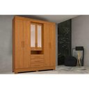 Ver imagem 1 de Guarda Roupa Casal 6 Portas (2 C/ Espelho) e 9 Gavetas Débora Cinamomo - Acp
