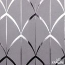 Ver imagem 1 de Papel de Parede Kantai White Swan - Geométrico Fio de Prata