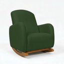 Ver mais imagens de Poltrona Amamentação Balanço Madeira e Puff Jhessy Suede D03 - D'rossi