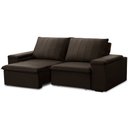 Ver imagem 2 de Sofá 3 Lugares Retrátil Reclinável para Sala 205cm Malfati F04 Veludo Marrom Escuro - Lyam Decor