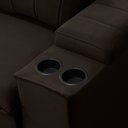 Ver imagem 6 de Sofá 3 Lugares Retrátil Reclinável para Sala 205cm Malfati F04 Veludo Marrom Escuro - Lyam Decor