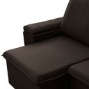 Ver imagem 5 de Sofá 3 Lugares Retrátil Reclinável para Sala 205cm Malfati F04 Veludo Marrom Escuro - Lyam Decor
