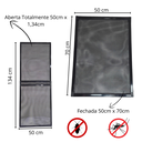 Ver imagem 6 de Tela Mosquiteira Encaixe 50x70 a 134cm sem Furar Preta