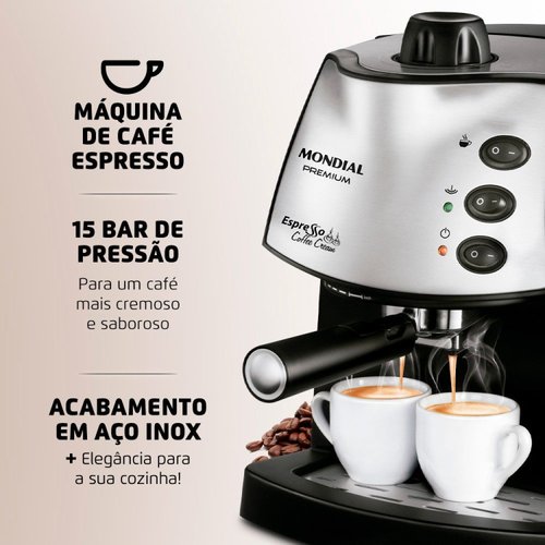 Cafeteira Espresso EOS Premium 3 em 1 ECF01EC