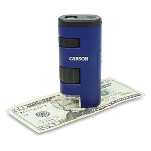 Descubra Detalhes Ocultos com a Lupa Bifocal e Microscópio de Bolso 60x Carson