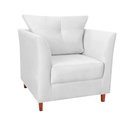 Ver imagem 1 de Poltrona Isis para Consultório Suede Branco - Belliv Decor