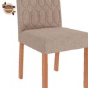 Ver mais imagens de Sala de Jantar Mesa Louise 1,60 com 6 Cadeiras Paola Wood Cinamomo/off/mad/linho Bege