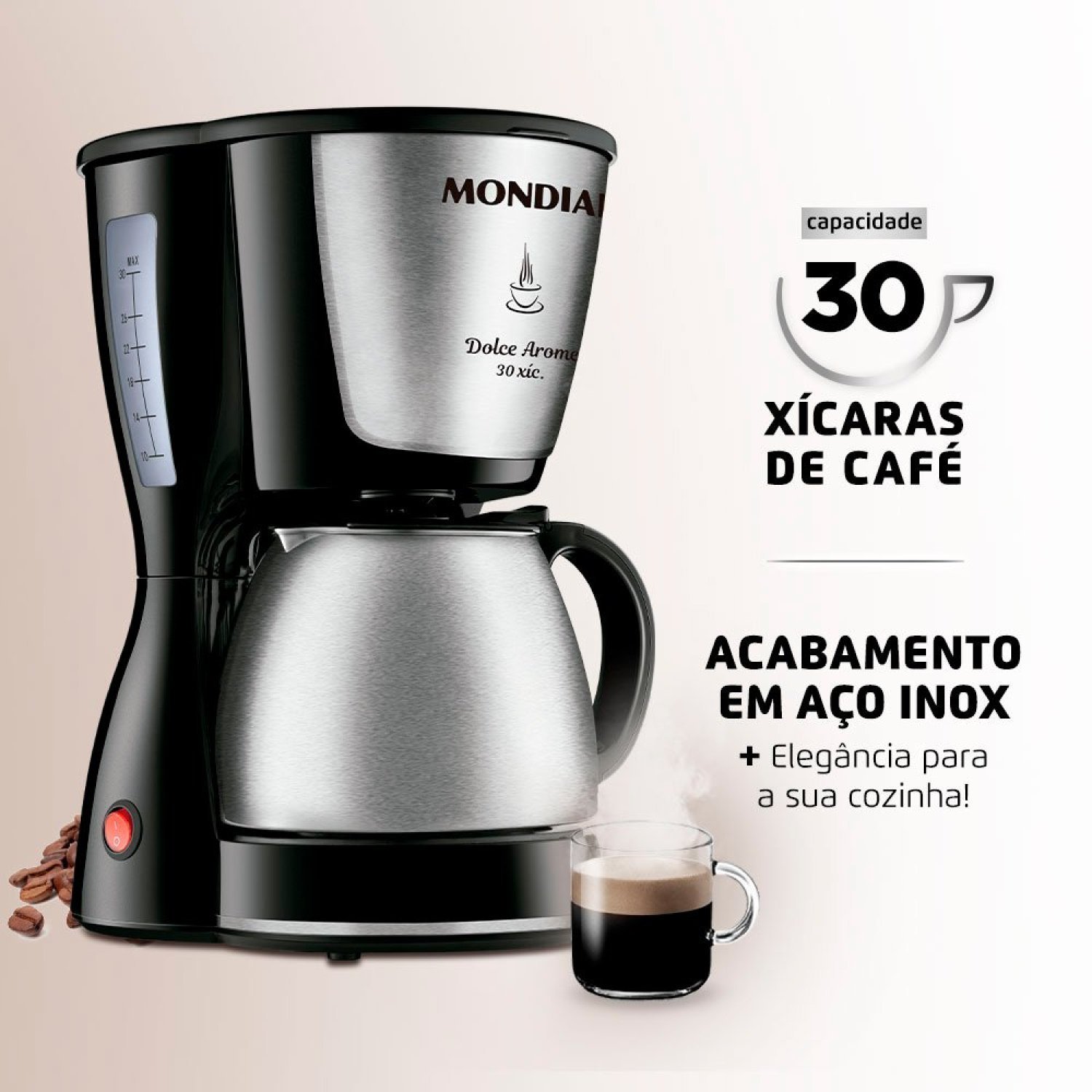 Cafeteira Elétrica Dolce Arome 800w 127v C-37ji-30x Mondial - 4