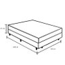 Cama Box Casal Bipartido 138 Sintético Branco Com Colchão de Molas - D26 Ortobom ISO Superpocket 65X - 4