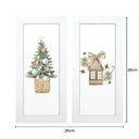 Ver imagem 4 de Dupla de Quadros Decorativos Árvore de Natal