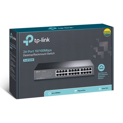 Switch Fast 24p Mesa/rack Tl-sf1024d Smb