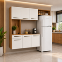 Ver imagem 2 de Cozinha Compacta 6 Portas 1 Gaveta Belissima Fiorello