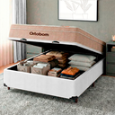 Ver imagem 5 de Cama Box Bau Blindado Casal + Colchão Molas Ensacadas Airtech Ortobom