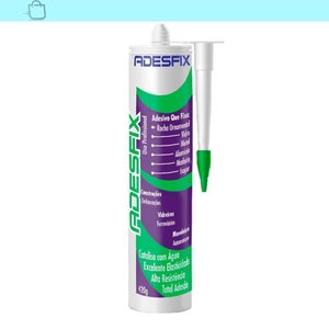 Fixa Tudo AdesFix Silicone para Vidros e Madeira Branco