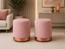 Ver imagem 4 de Puff Rodapé Rose Gold, Cor Rosa Linho - Let Móveis