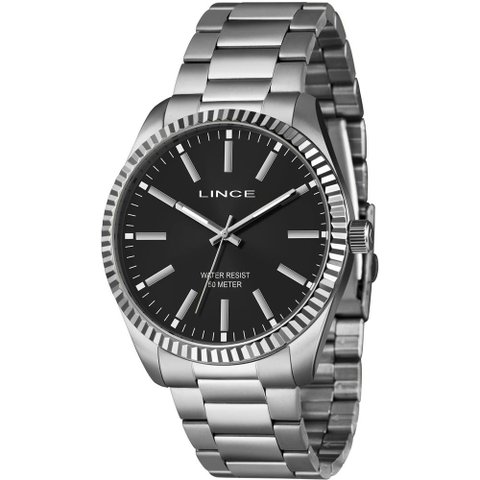 Relógio Lince Masculino Ref: Mrmh191l46 P1sx Casual Prateado Mrmh191l46-P1sx