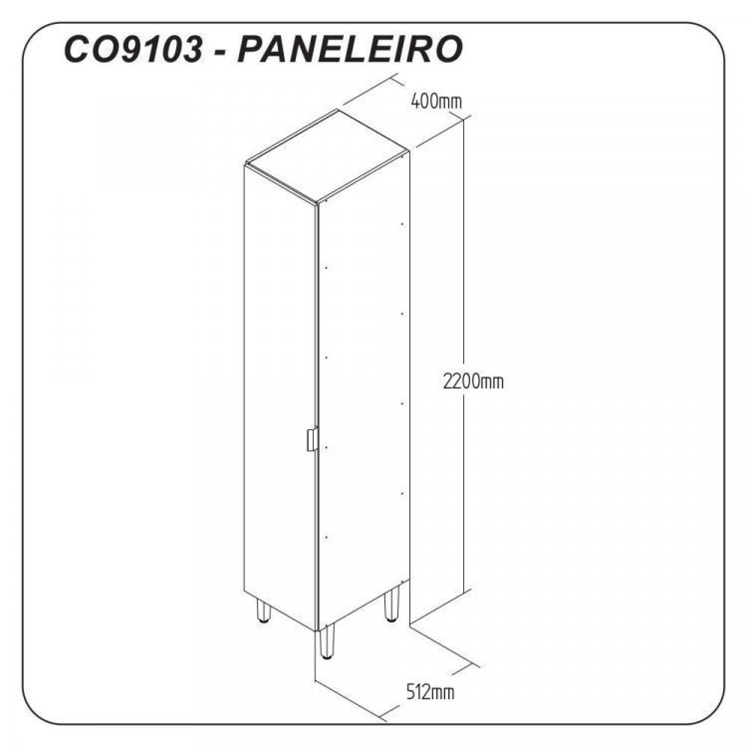 Cozinha Compacta 15 Peças 2 Paneleiros 4 Balcões 6 Aéreos 1 Torre Quente 1 Adega 1 Toalheiro Hera De - 4