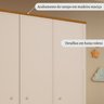 Guarda Roupa Infantil 3 Portas 4 Gavetas MDF Tudor - 7