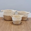 Ver imagem 2 de Cesto Presence Decorativo em Seagrass - Tam M