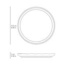 Ver imagem 3 de Jogo 4 Pratos para Sobremesa Bio Latte Porto Brasil Cerâmica 21cm Mesa Posta Brownie Mousse