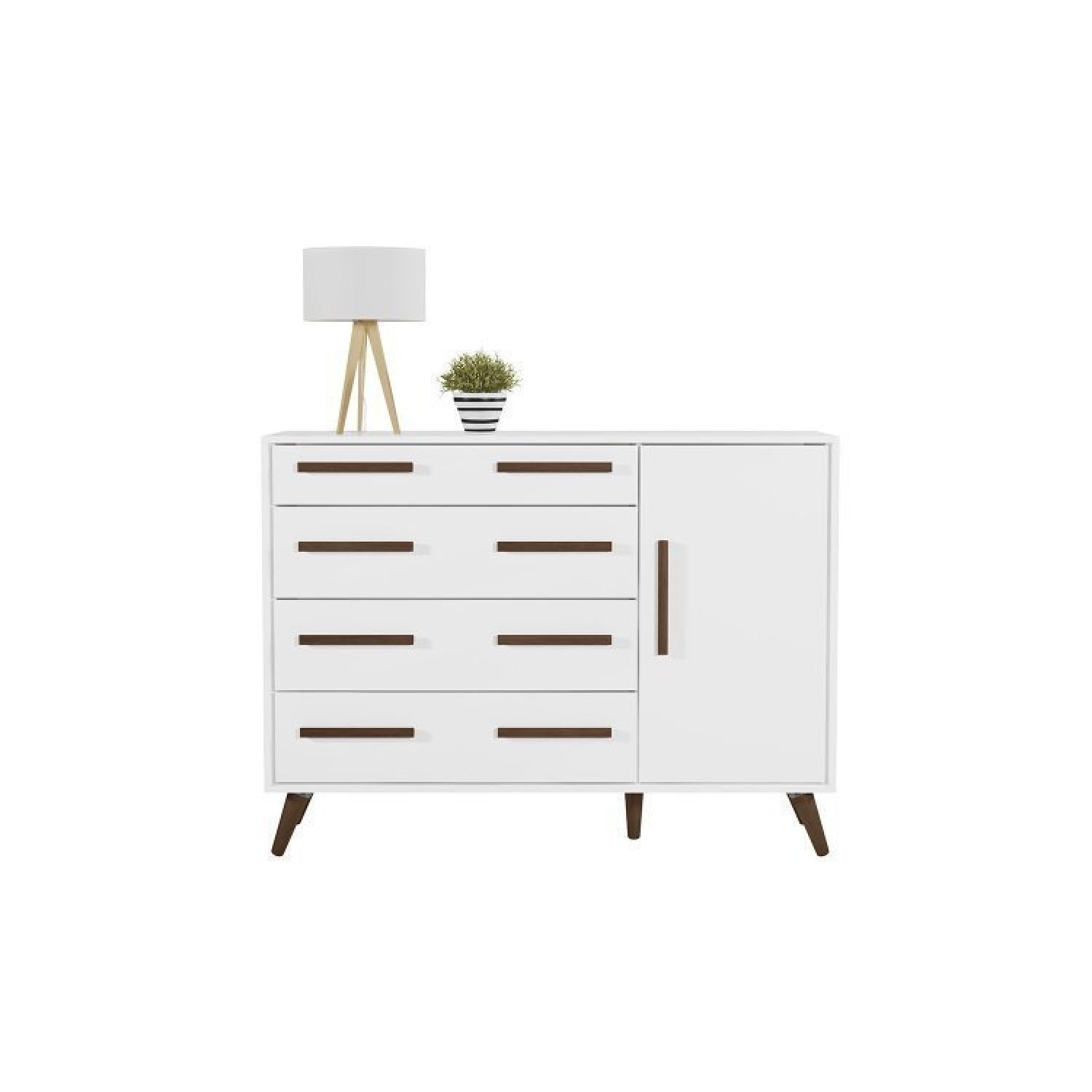 Quarto de Bebê Completo com Berço Guarda Roupa 3 Portas e Cômoda Infantil Sapateira Retrô Qmovi - 15
