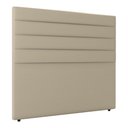 Ver imagem 3 de Cabeceira King Size Napoli 193cm Material Sintético Bege c/ Frame Italian Flex