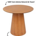Ver imagem 6 de Mesa de Jantar Redonda 90cm Base Cone Austrália Marrom/Nozes