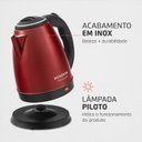 Ver imagem 6 de Chaleira Elétrica Pratic 1200w 127v Ce-06-r Mondial