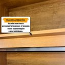 Ver imagem 4 de Guarda Roupa Casal Royal 4 Gavetas MDF Cinamomo com Off White RV Móveis