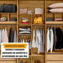 Ver imagem 2 de Guarda Roupa Casal Royal 4 Gavetas MDF Cinamomo com Off White RV Móveis