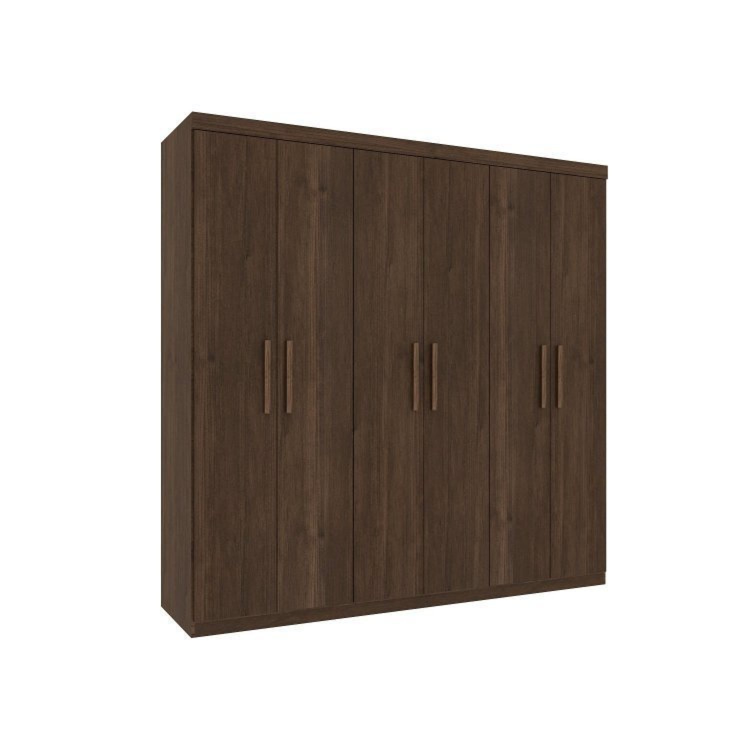 Quarto Casal com Roupeiro 6 Portas Olimpo e Painel Cabeceira Tcil Móveis - 4