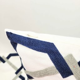 Kit Manta para Sofá Azul com Capa de Almofada - 6
