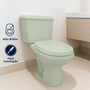 Ver imagem 2 de Assento Tampa Vaso Sanitário Sabatini Icasa Almofadado Verde Água Durín