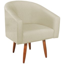 Kit 02 Poltronas Decorativas Sala de Estar Recepção Luiza Pés Palito Suede - Doce Sonho Móveis KIT 2 - 5