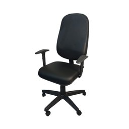 Cadeira Escritório Presidente Slin -corino Preto - 3
