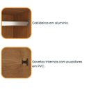 Ver mais imagens de Quarto Casal com Roupeiro 6 Portas Olimpo, Cama e Mesa de Cabeceira 