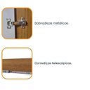 Ver imagem 7 de Quarto Casal com Roupeiro 6 Portas Olimpo, Cama e Mesa de Cabeceira 