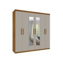 Ver imagem 4 de Quarto Casal com Roupeiro 6 Portas Olimpo, Cama e Mesa de Cabeceira 