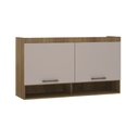 Ver imagem 1 de Armário Aéreo Maleiro Modulado 145cm 2 Portas Basculantes Paris Luciane Móveis