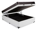 Ver imagem 2 de Cama Box Baú Casal Resistence Sintético Branco + Colchão Casal Resistence Espuma D33 com Eps 30x138x