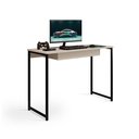 Ver imagem 1 de Escrivaninha com Gaveta Megane 110 X 45 Klm Store Preto com Off White