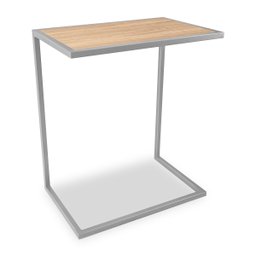 Mesa de Apoio Lateral para Sofá Belfast Prata e Jade - 1