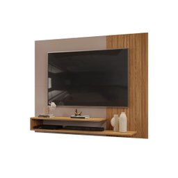 Painel de Tv Rack Suspenso Até 50 Polegadas Palermo Carvalho Nobre - Griz - ÉdeCasaMóveis                                                       - 7