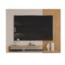 Painel de Tv Rack Suspenso Até 50 Polegadas Palermo Carvalho Nobre - Griz - ÉdeCasaMóveis                                                       - 1