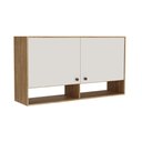 Ver imagem 4 de Armário Aéreo P/ Cozinha Torino C/ 2 Portas 120cm Mel/off White - Movelbento