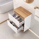 Ver imagem 2 de Gabinete Beatriz 60 com Pés - Fabribam Branco/catedral