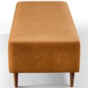 Ver imagem 7 de Puff Decorativo Sala de Estar Bali W01 Pés Palito 120x50cm Couríssimo Whisky - Lyam Decor