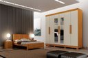 Ver imagem 1 de Dormitorio Casal 4 Pçs 6 Portas Completo Aspen - Arbo Design